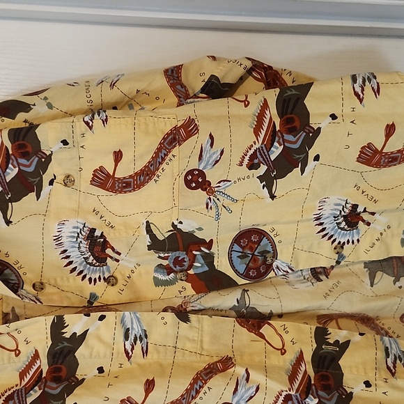 Vintage Native American Western Button top - Picture 3 of 6